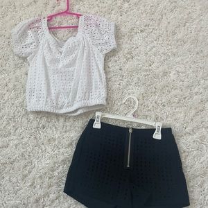 Mia top and short set worn once